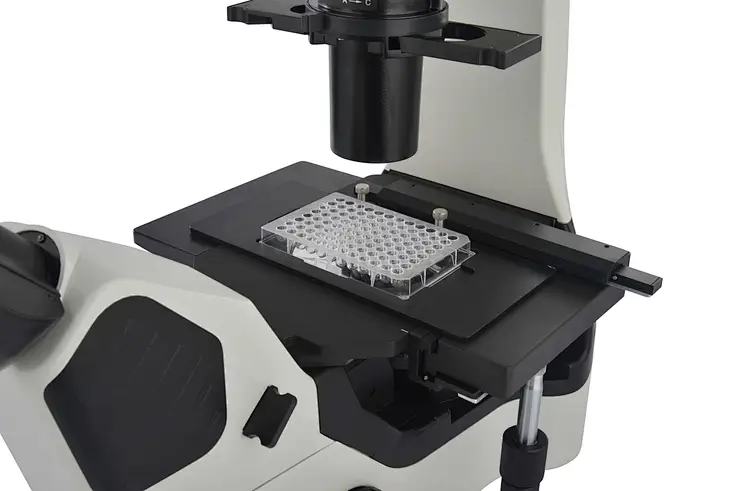 LED Fluorescent Inverted Biological Microscope